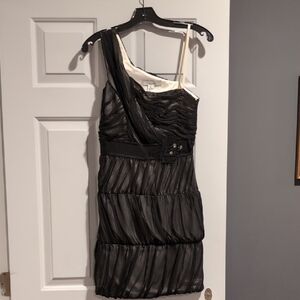 Max & Cleo Elegant Black One Shoulder Dress